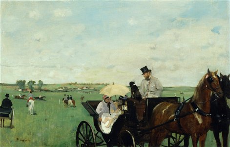 Edgar Degas - At the Races in the Countryside - Google Art Project