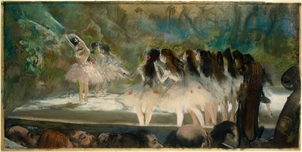 Edgar Degas - Ballet at the Paris Opéra - Google Art Project. Free illustration for personal and commercial use.