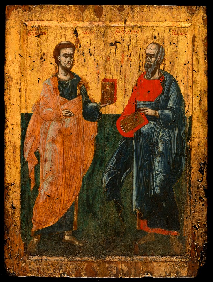 Ecole du Montenegro - Les évangélistes Saint Luc et Saint Jean - PPP4885 - Musée des Beaux-Arts de la ville de Paris