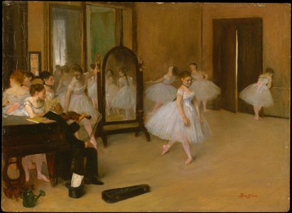 Edgar Degas - Chasse de danse. Free illustration for personal and commercial use.