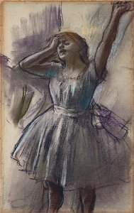 Edgar Degas - Dancer Stretching - Google Art Project. Free illustration for personal and commercial use.