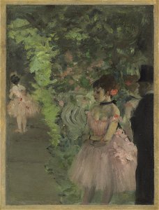 Edgar Degas - Dancers Backstage. Free illustration for personal and commercial use.