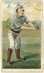 Ed Andrews, Philadelphia Quakers, baseball card portrait LCCN2007680775