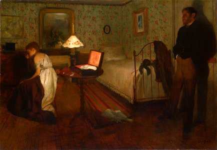 Edgar Degas - Interior - Google Art Project. Free illustration for personal and commercial use.