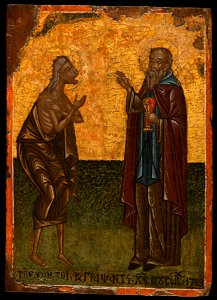 Ecole de (Ecole serbe) Serbie - La Communion de sainte Marie l'Egyptienne - PPP4884 - Musée des Beaux-Arts de la ville de Paris