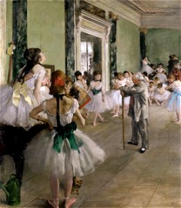 Edgar Degas - La Classe de danse. Free illustration for personal and commercial use.