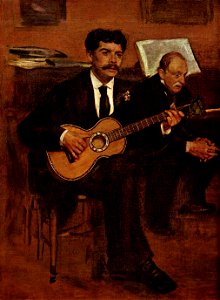 Edgar Degas - Lorenzo Pagans et Auguste de Gas