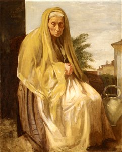 Edgar Degas - La vieille femme italienne