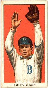 Ed Lennox, Brooklyn Superbas, baseball card portrait LCCN2008675248