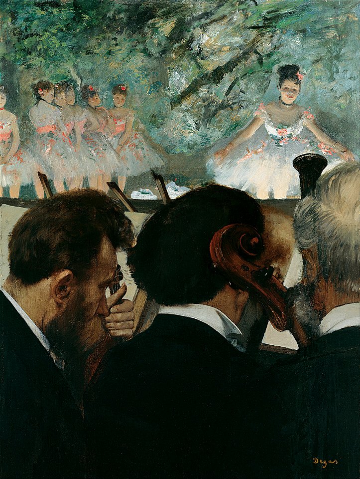 Edgar Degas - Orchestra Musicians - Google Art Project