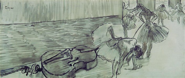 Edgar Degas - Preparatifs de Ballet. Free illustration for personal and commercial use.