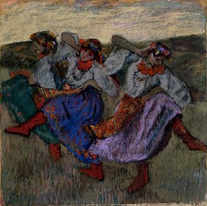 Edgar Degas - Russian Dancers - Google Art Project. Free illustration for personal and commercial use.