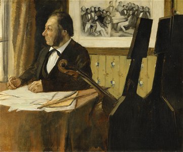 Edgar Degas - The Cellist Pilet - Google Art Project