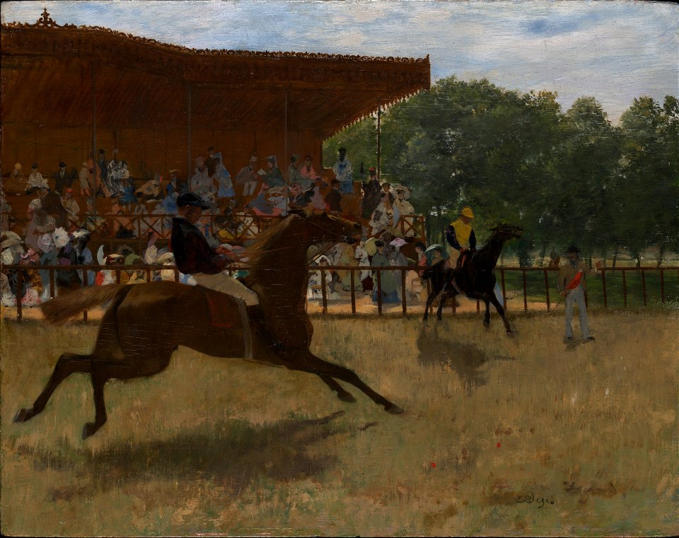 Edgar Degas - The False Start - 1982.111.6 - Yale University Art Gallery
