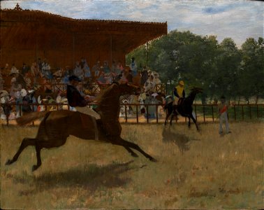 Edgar Degas - The False Start - 1982.111.6 - Yale University Art Gallery. Free illustration for personal and commercial use.