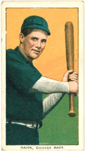 Ed Hahn, Chicago White Sox, baseball card portrait LCCN2008676448
