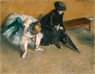 Edgar Degas - Waiting. Free illustration for personal and commercial use.