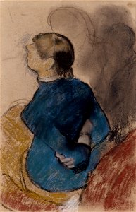 Edgar Degas - Young Woman in Blue - Google Art Project