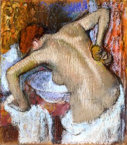 Edgar Degas - Woman Sponging Her Back - Google Art Project