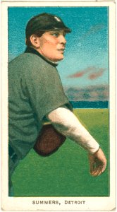 Ed Summers, Detroit Tigers, baseball card portrait LCCN2008676801