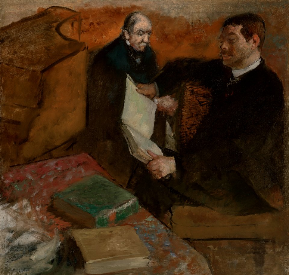 Edgar Degas – Pagan et le père de Degas