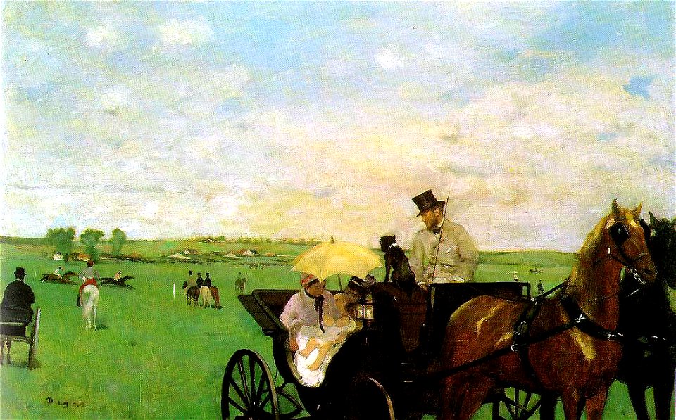 Edgar Degas, Aux courses en province (At the Races in the Country), c. 1872