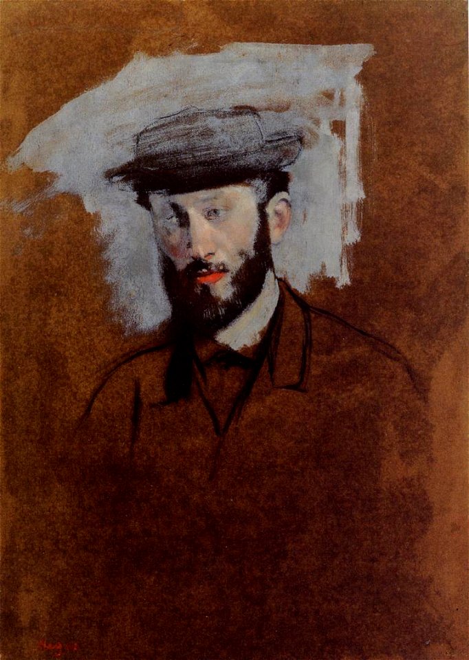 Edgar Degas- Eugène Manet (study)
