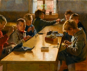 Albert Edelfelt - The Boys’ Workhouse, Helsinki (1885)