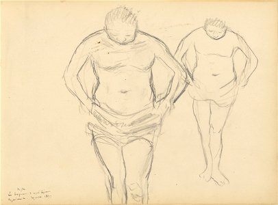 Edgar Degas - Copies of Cézanne's Bathers - Google Art Project