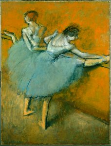 Edgar Degas - Dancers at the Barre - Google Art Project. Free illustration for personal and commercial use.