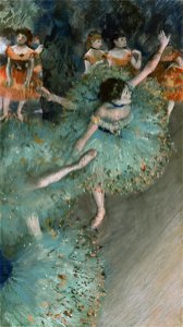 Edgar Degas - Danseuse basculant (Danseuse verte) - Google Art Project. Free illustration for personal and commercial use.