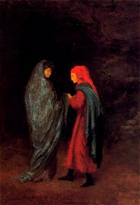 Edgar Degas - Dante and Virgil at the Entrance to Hell. Free illustration for personal and commercial use.