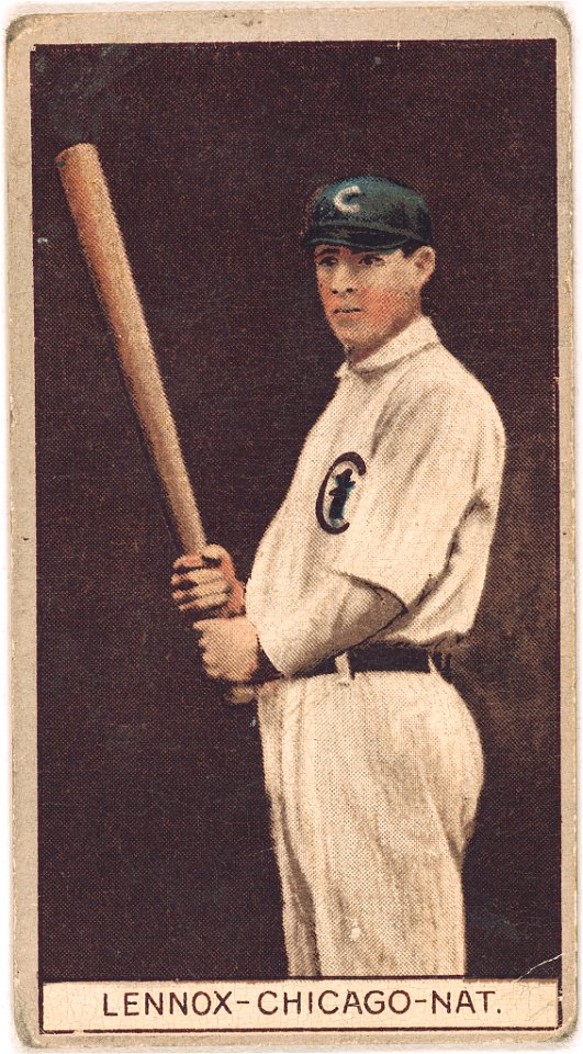 Edgar Lennox, Chicago Cubs, baseball card portrait LCCN2008677964