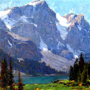 Edgar Payne Sierra Lake and Peaks