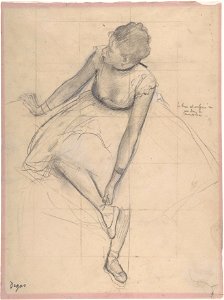 Edgar Degas - Dancer Adjusting Her Slipper - Google Art Project
