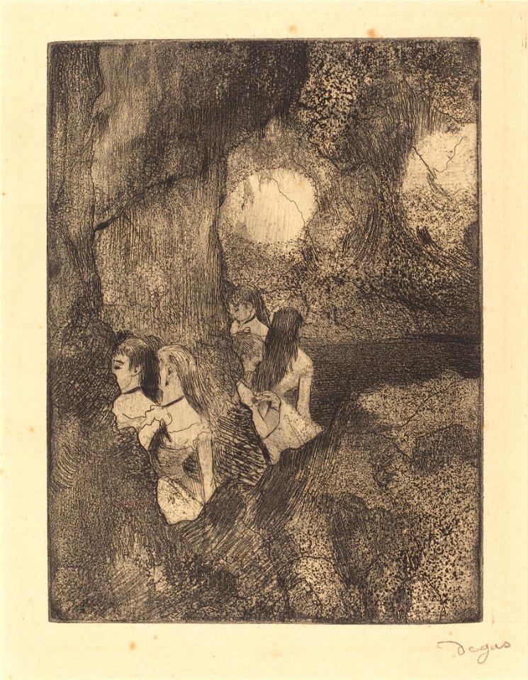 Edgar Degas - Dancers in the Wings (Danseuses dans la coulisse) - Google Art Project