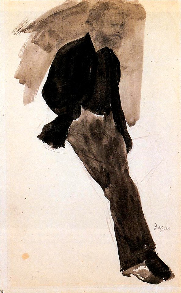 Edgar Degas - Edouard Manet Standing