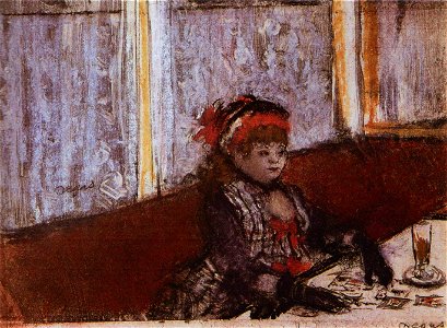 Edgar Degas - Femme dans un café