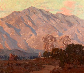 Edgar Payne Sunset on the Foothills of Pasadena