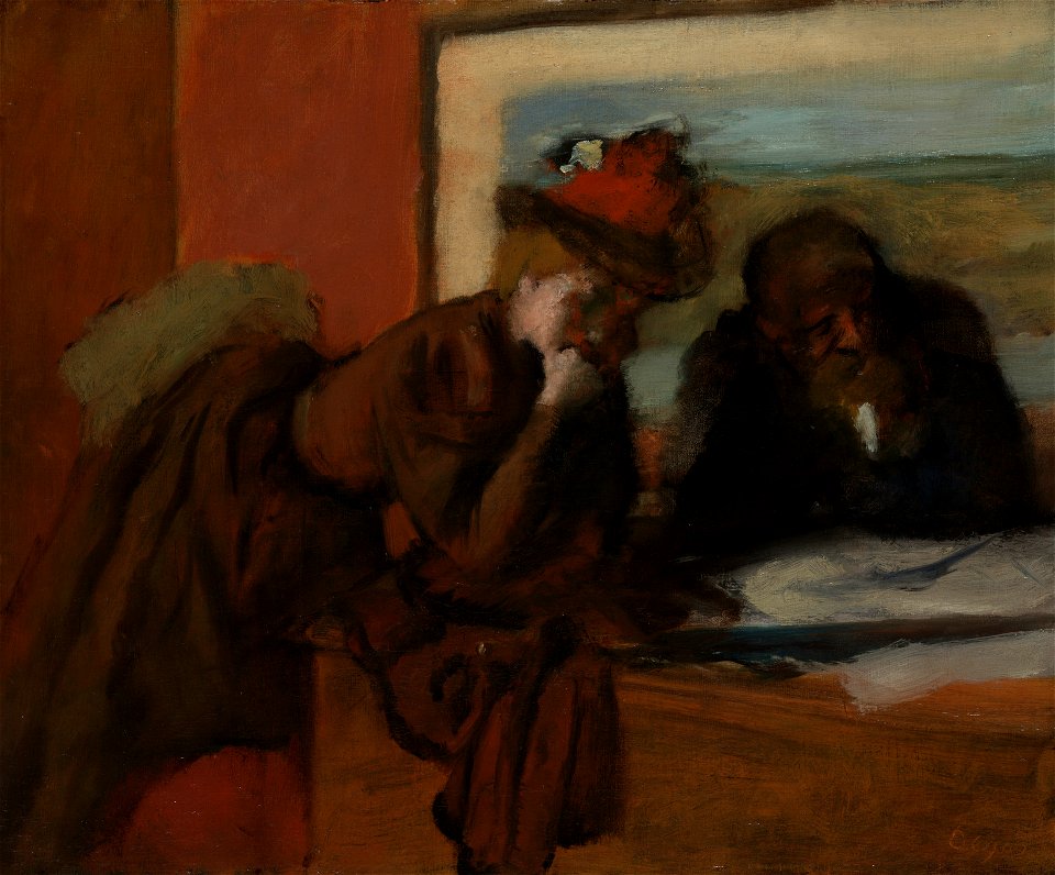 Edgar Degas - The Conversation - 1983.7.7 - Yale University Art Gallery