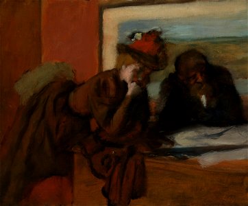 Edgar Degas - The Conversation - 1983.7.7 - Yale University Art Gallery. Free illustration for personal and commercial use.