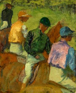 Edgar Degas - Four Jockey - 2014.60.1 - Yale University Art Gallery. Free illustration for personal and commercial use.
