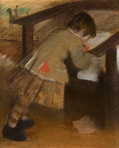 Edgar Degas - Jacques de Nittis, enfant. Free illustration for personal and commercial use.