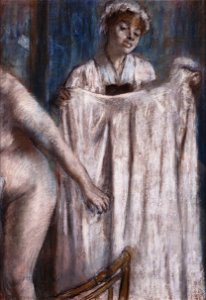 Edgar Degas - Toilette after the Bath - Google Art Project. Free illustration for personal and commercial use.