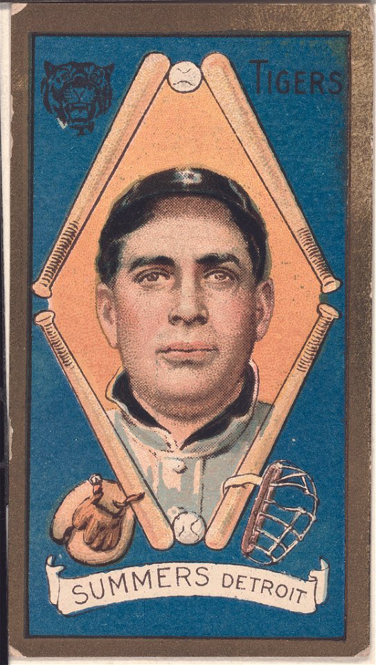 Edgar Summers, Detroit Tigers, baseball card portrait LCCN2008677871
