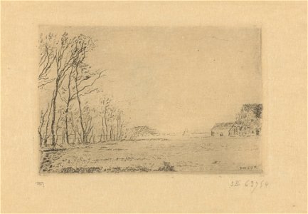 Edge of the little Wood Ostend, print by James Ensor, 1888, Prints Department, Royal Library of Belgium, S. II 63754