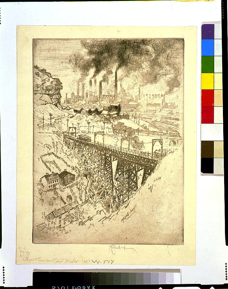 Edgar Thomson's Steel Works - Pennell. LCCN97517370