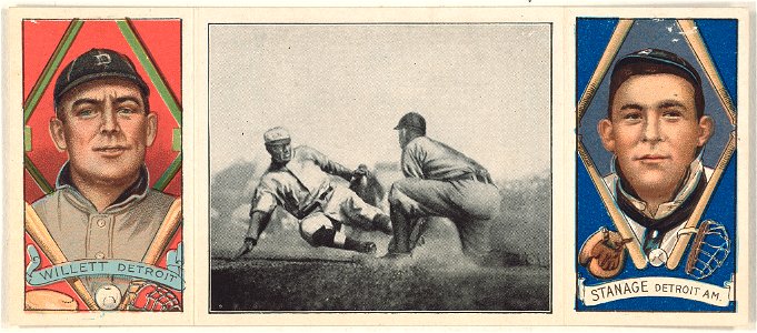 Edgar Willett-Oscar Stanage, Detroit Tigers, baseball card portrait LCCN2008678544