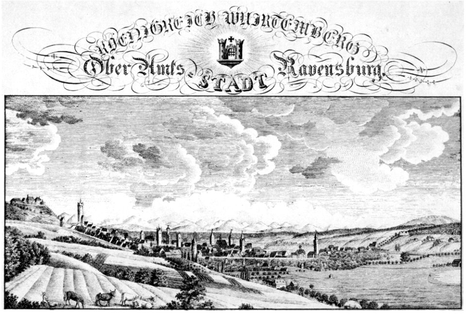 Edinger Ravensburg von Nordosten c1830