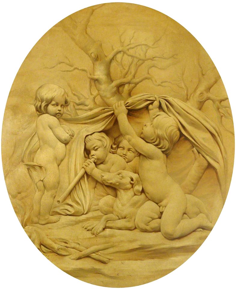 Edme Bouchardon (1698-1762) (after) - The Four Seasons, Winter, Putti Sheltering by a Fire - 207777 - National Trust
